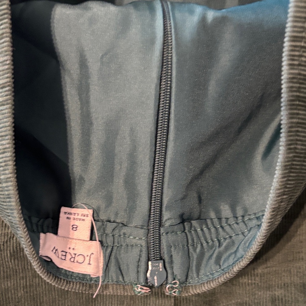 J. Crew Green Corduroy Mini Skirt - Picture 5 of 5